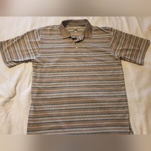 Bolle Mens Golf Polo Short Sleeve Striped Size Large LNC